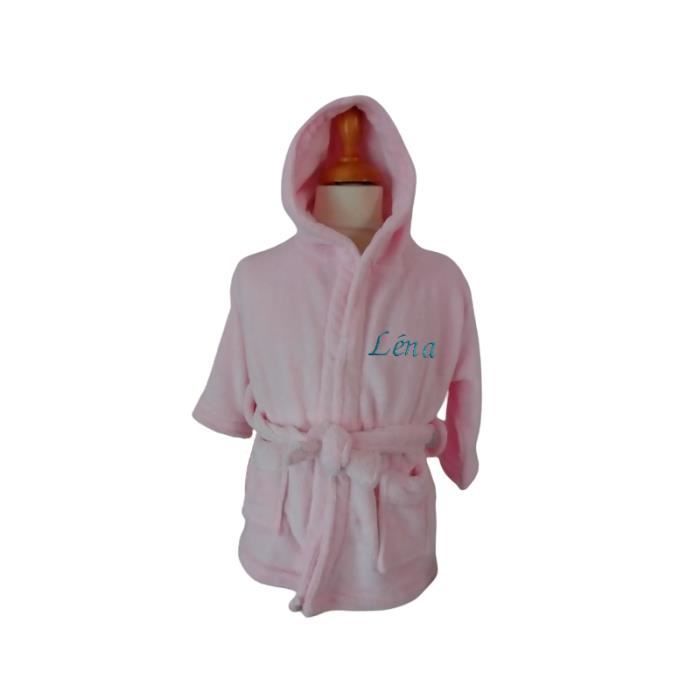 Peignoir Bebe A Capuche Personnalise Rose Clair 18 24 Mois Cdiscount Puericulture Eveil Bebe