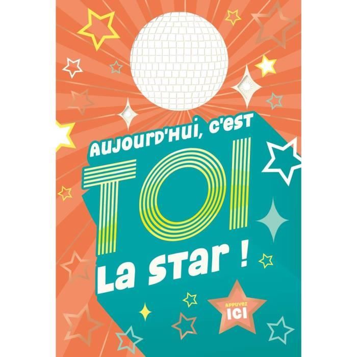 Carte Musicale Anniversaire C Est Toi La Star Draeger Paris Cdiscount Beaux Arts Et Loisirs Creatifs