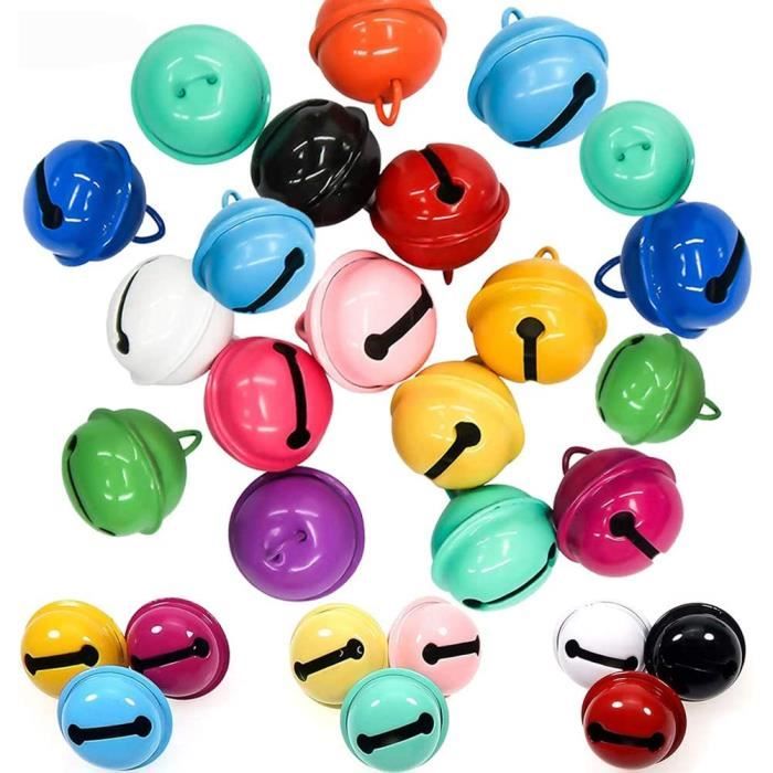 Cloches Multicolores, 30 PCS Cloche De Noël Exquis Grelots Petit Noël