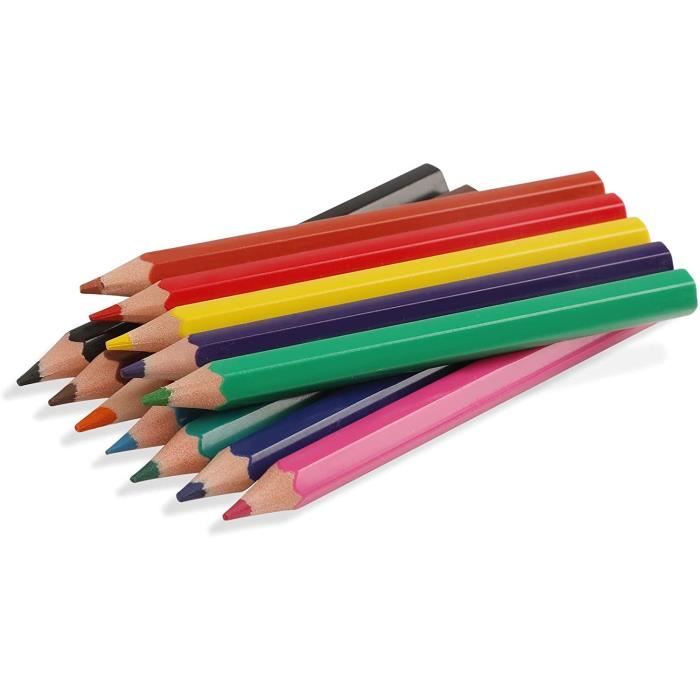 Lot de 72 Crayons de couleur crayon aquarelle avec Boîte d'étain -  Cdiscount Beaux-Arts et Loisirs créatifs