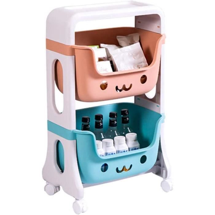 Chariot De Cuisine 4 Niveaux Sur Roulettes – Desserte Rangement Étroite Multifonction Pour Cuisine, Salle De Bain, Buanderie, Bureau – Noir Ou Blanc