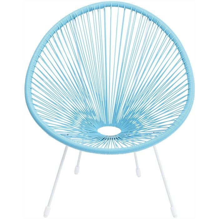 Fauteuil de jardin Acapulco bleu Kare Design