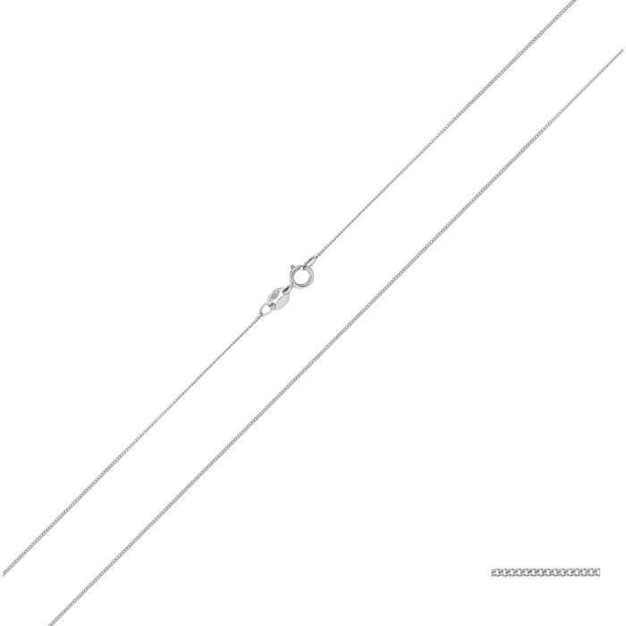 Chaine Courbe Femme Or Blanc 375-1000 - 46cm 43488