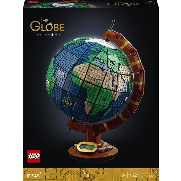 Jouet - LEGO - Globe terrestre - 630 pièces - Multicolore