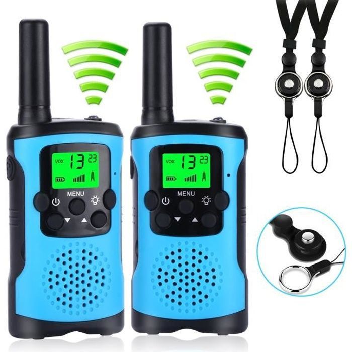 Talkie Walkie Enfants 2 Pièces, Talkie Walkie Rechargeable Longue Portée,  Jeux Exterieur Jouet pour Enfants Cadeau 3-10 Ans - Cdiscount Jeux - Jouets