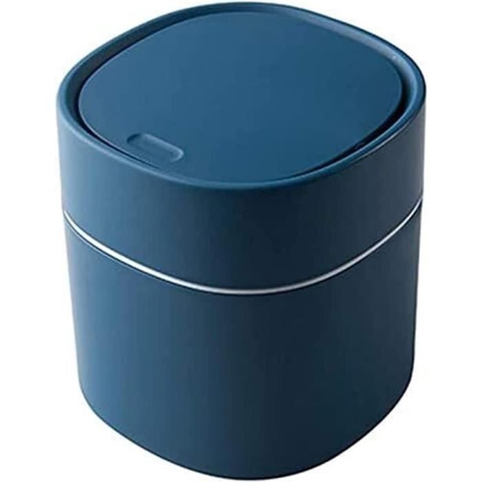 HOLIDYOYO Poubelle Cylindrique Intérieure 3L - Seau à Déchets Compact Noir Pour Cuisine Et Salle De Bain