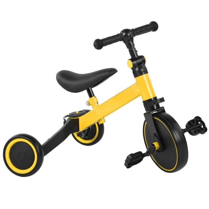 Vélo draisienne tricycle évolutif pour enfants 2 en 1, tricycle