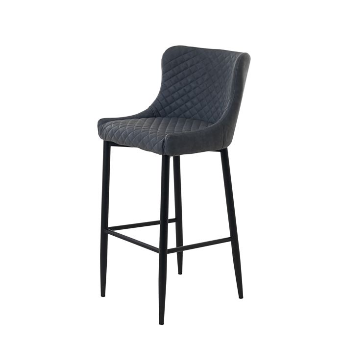 PKline Tabouret De BAR Otis Tabouret de Comptoir Tabouret de Cuisine Cuisines Chaise Gris