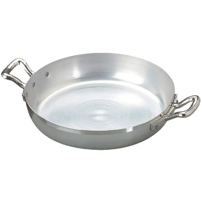 Plat à œuf - Agnelli - 10/10ème - Diam. 20 cm - Aluminium - Gris