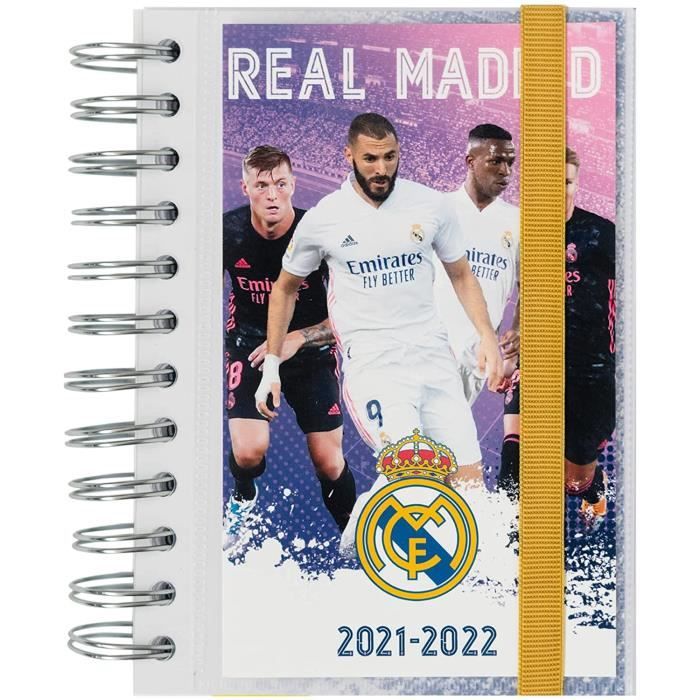 Agenda scolaire 2021-2022 Jour Page Real Madrid by Kalenda