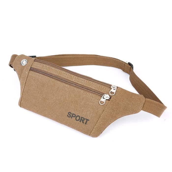 Sac Banane Sport - Design Tête De Mort Et étoiles - Avec Poche Pour écouteurs Et Ceinture Réglable - Unisexe - 9