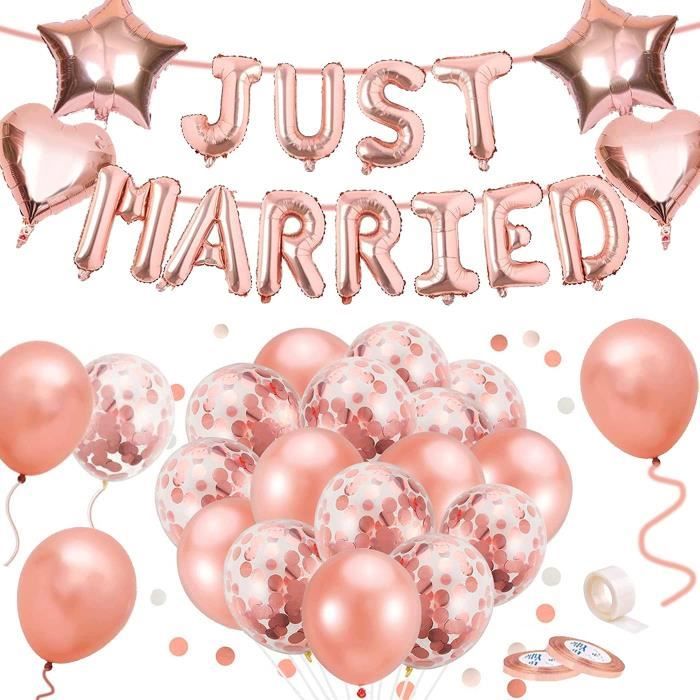 Just Married Decoration,Guirlande Just Married Ballon,Decoration