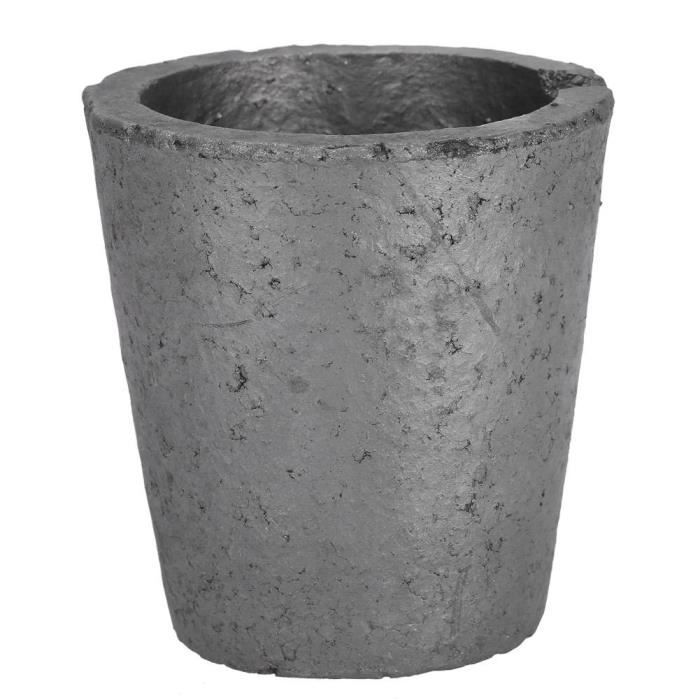 YHNJKS Creusets en Graphite de carbure de Silicium, Fonte et raffinage de ferraille de métal Or Argent pour cuivre 4 kg ou Aluminium 1,2 kg (4