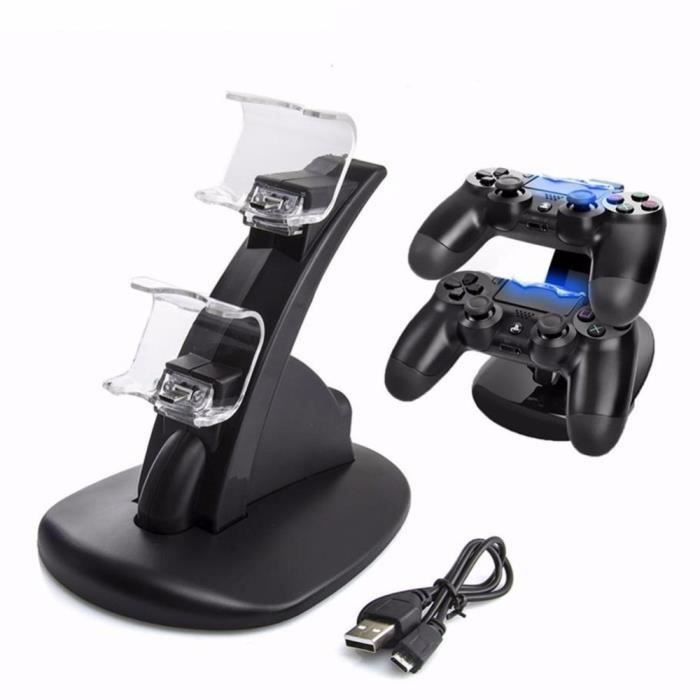 Jeux vidéo,Station de Charge Double USB pour manette Sony Playstation 4,poignée  pour manettes de jeu,accessoires de jeux PS4 - Cdiscount