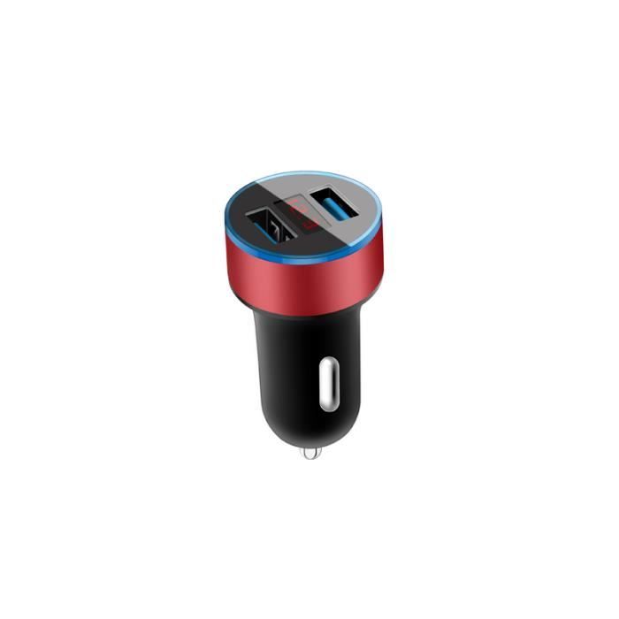 Mini chargeur double USB 3.1A sur prise allume-cigare - Chargeur