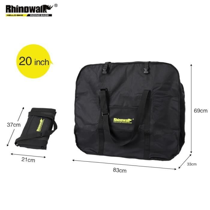 Convient à 20 pouces Rhinowalk – sac de Transport pour vélo pliant de 16 à 20 pouces, sacoche Portable de ran