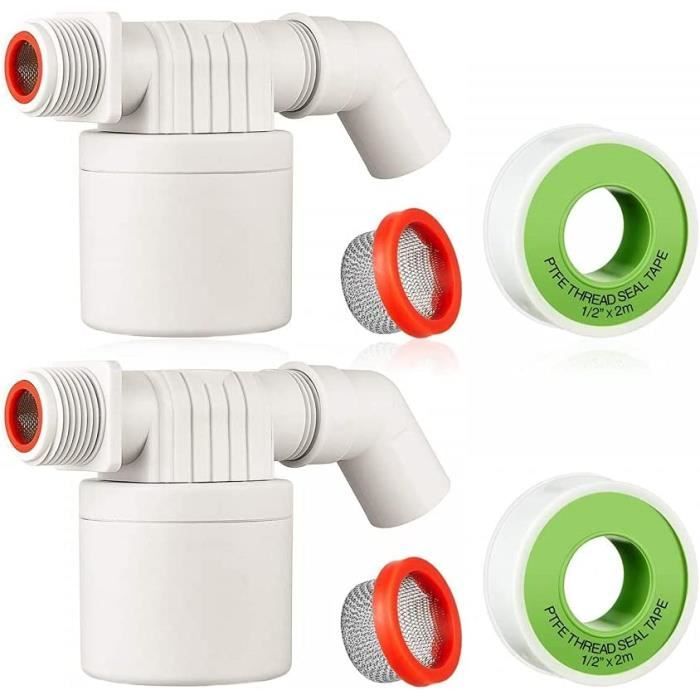 Vanne Flottante Automatique Joselin Acier Inox 304 - Pour Contrôle Niveau D'eau - Compatible 1/2" Et 3/4" - Réservoirs Et Piscines