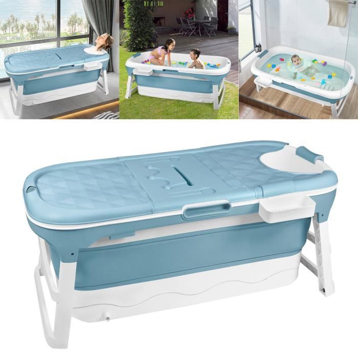 Baignoire Portable Voyage Baignoire Bébé Pliable 0-8 Ans - Portable, Isotherme - Structure Stable 40° - Verte Baignoire Pliable Enfant