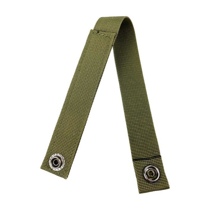 Porte clé groupe sanguin A- avec mousqueton coloris vert OD - MILTEC