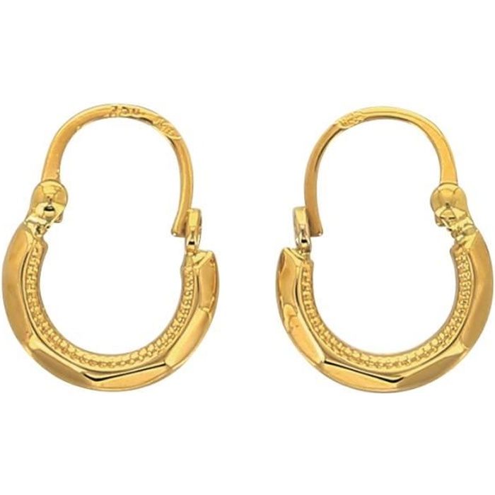 Boucle D Oreille Or 18 Carats
