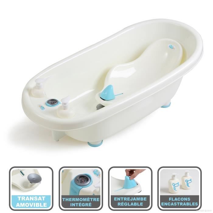 Bebelol Baignoire Luxe Thermometre Transat Cdiscount Puericulture Eveil Bebe