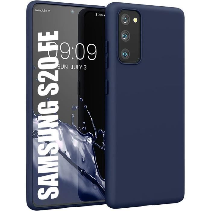 Coque Silicone pour Samsung S20 FE Protection Antichoc Slim Léger Bleu Marine