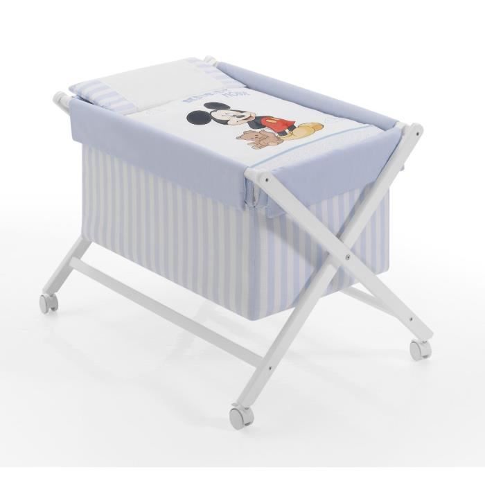 Berceau Complet Mickey Disney Baby 4 Pieces Berceau Bois Matelas Couverture Oreiller Cdiscount Puericulture Eveil Bebe