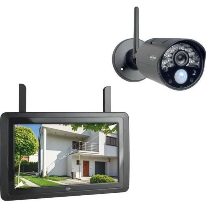 ELRO CZ30RIPS HD Color Night Vision Caméra de Surveillance Kit sans Fil - avec écran 7'' et application 1152