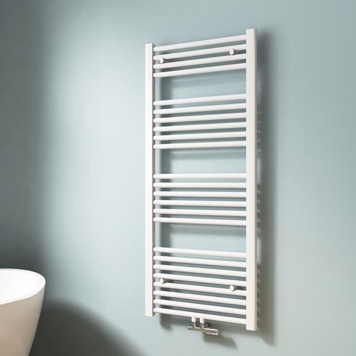 Sèche-serviettes électrique EMKE 960x540mm - 500W - Écran Tactile - Minuterie - Noir