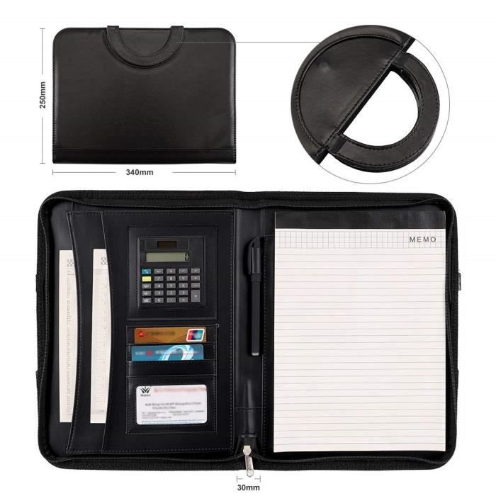 Halovie Porte Documents A4 En Cuir Avec La Calculatrice Et Les Poignees Pliables Organiseur Pour Maison Bureau Conferences Affaires Achat Vente Attache Case 0601783040742 Soldes Sur Cdiscount Des Le 20 Janvier Cdiscount