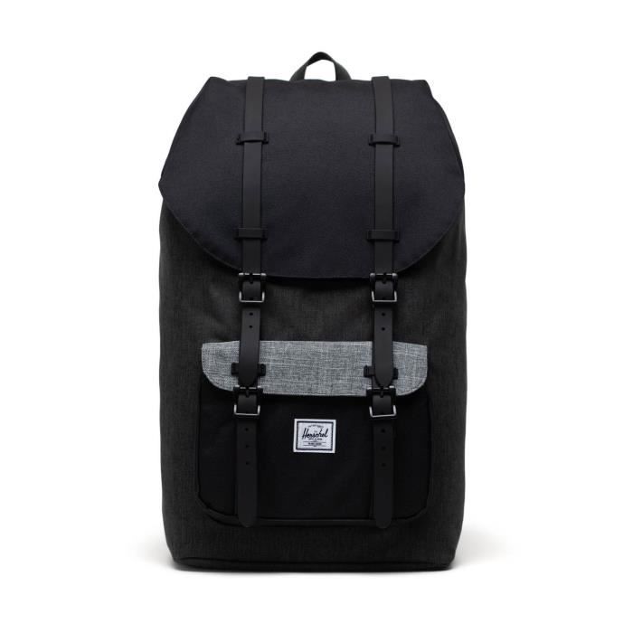 Herschel Little America Backpack Black Crosshatch Black Raven