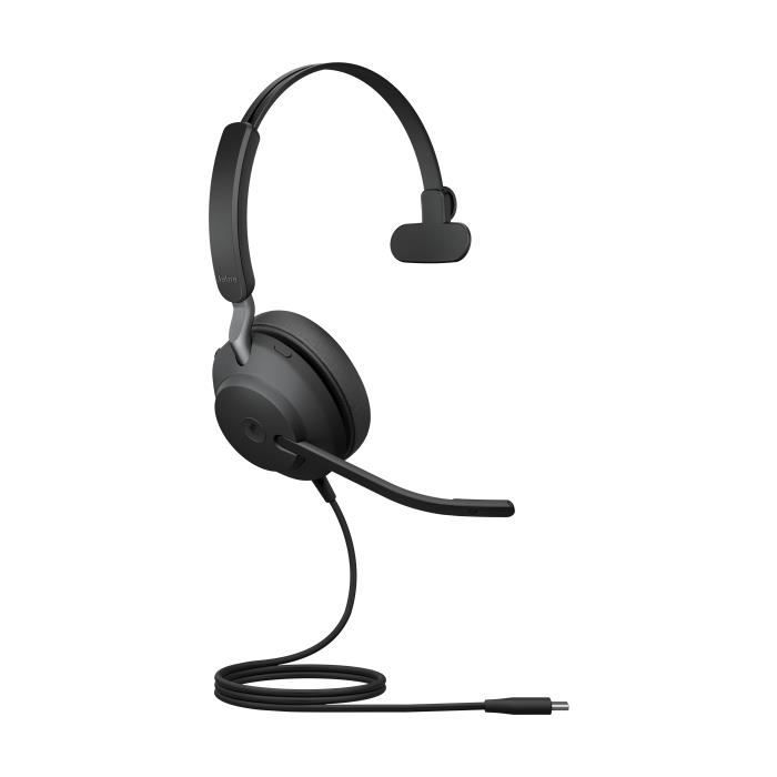 Casque sans fil JABRA Evolve2 40 USB C Mono Isolation de bruit