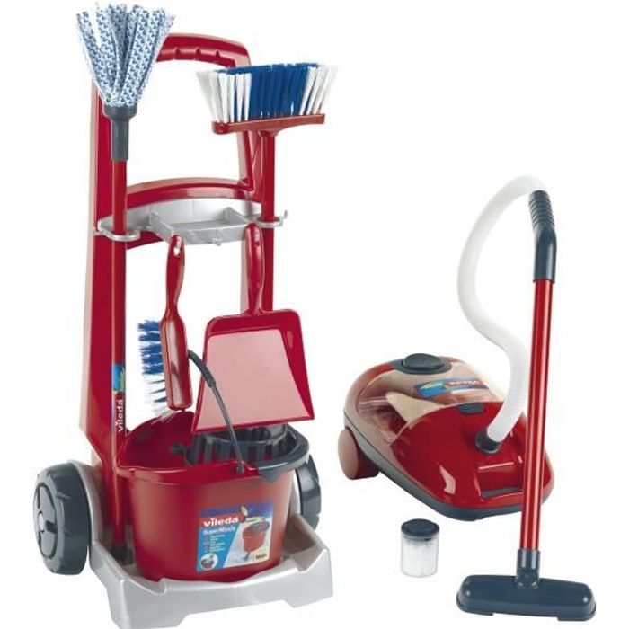 Ensemble De Nettoyage pour Enfant, Chariot Menage Enfant, Aspirateur Enfant  Jouet