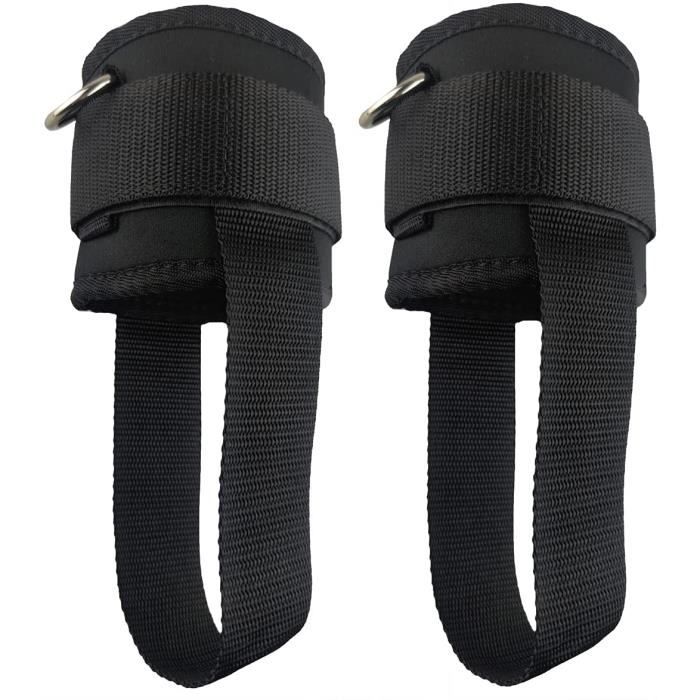 Sangles De Cheville Réglables HemeraPhit – Paire Pour Musculation, Leg Curl & Extensions – Néoprène Robuste