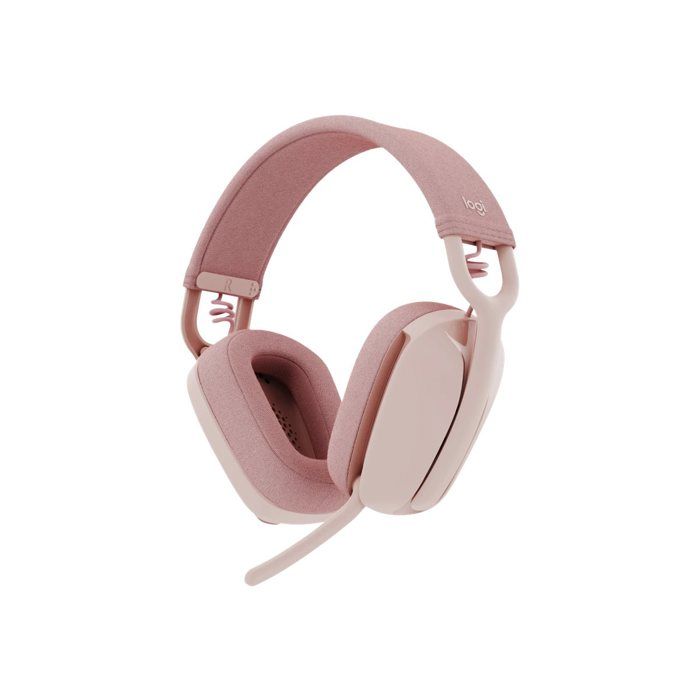 Micro-casque - Logitech - Zone Vibe Wireless - Bluetooth - Sans fil - USB-C - Rose