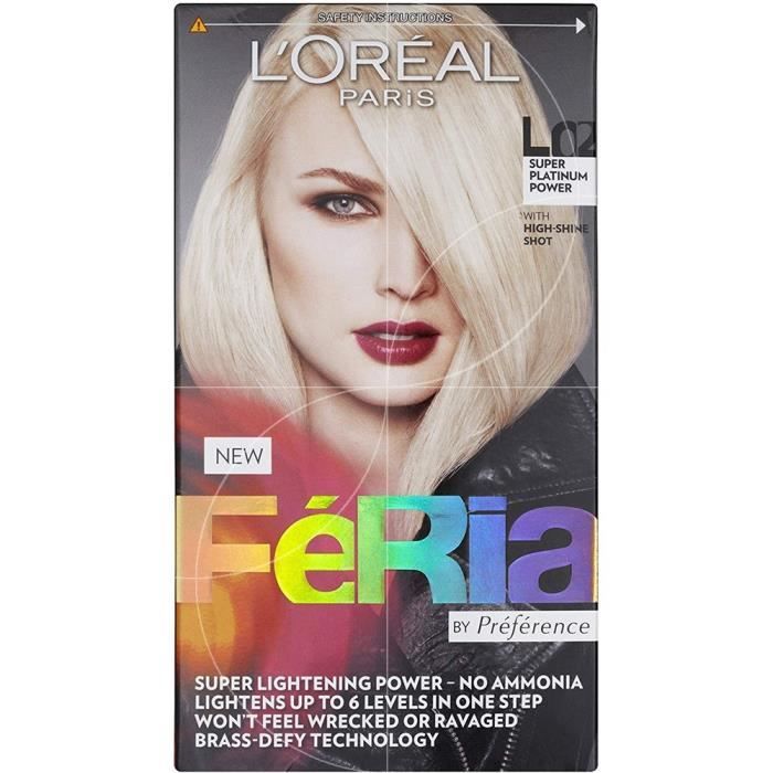 L Oreal Coloration Feria L02 Super Platinium Power Achat Vente Coloration L Oreal Coloration Feria Cdiscount Create the beauty that moves the world. l02 super platinium power