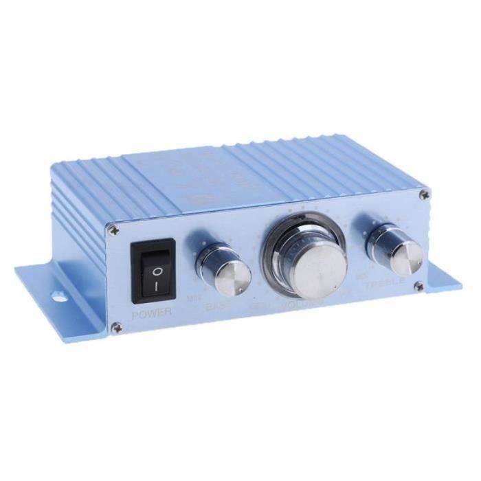 Kit Ampli Stéréo 30W + 2 Haut-parleurs 3" 10W - Alimentation 12V, Réglage Basses/aigus, Entrée AUX - Pour Arcade, DIY, Home Cinéma
