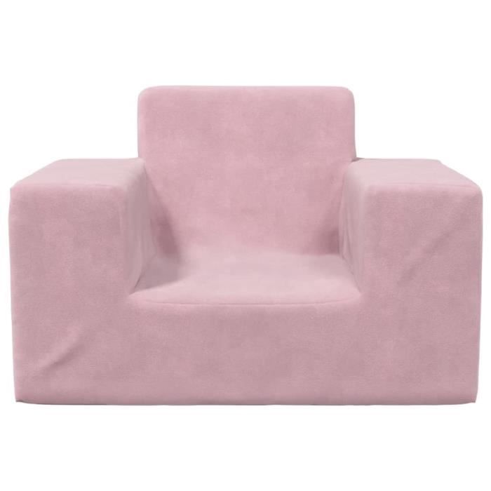 Canapé Enfant DOS Mammut Rose Fraise - Lit De Salon Pour Tout-petits