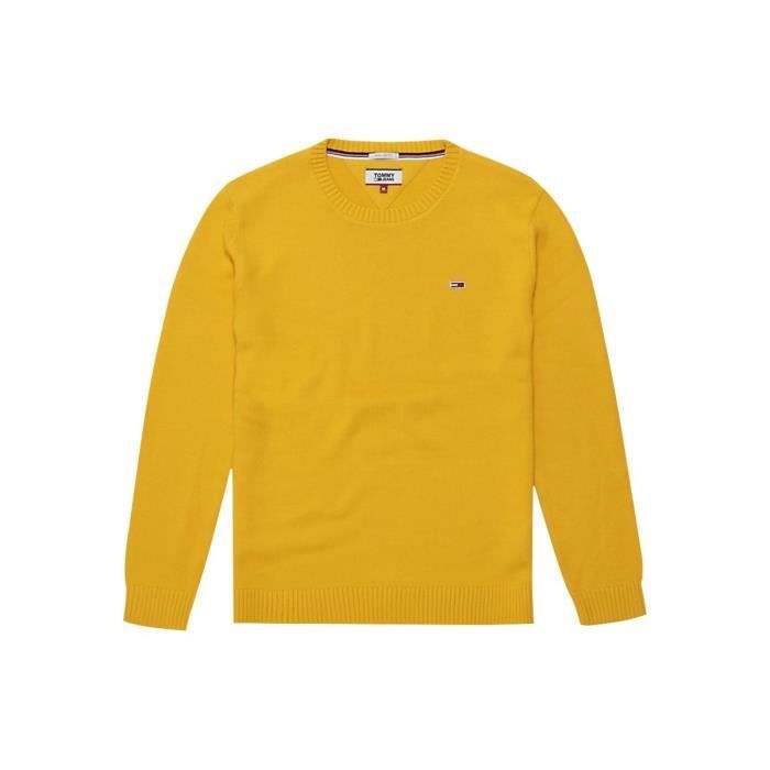 pull jaune tommy hilfiger