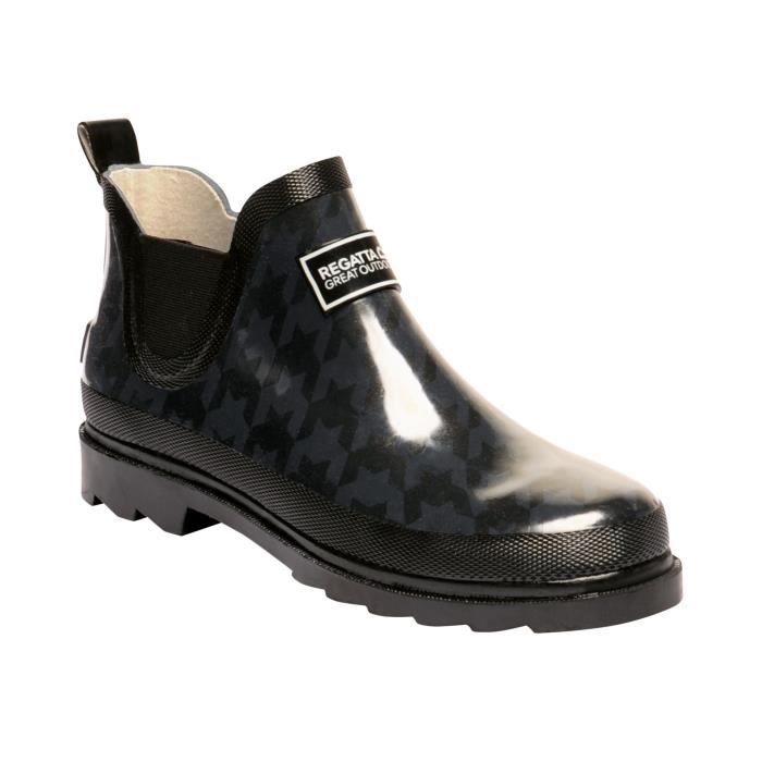 Bottines de pluie Regatta Harper pour femme Noir Noir