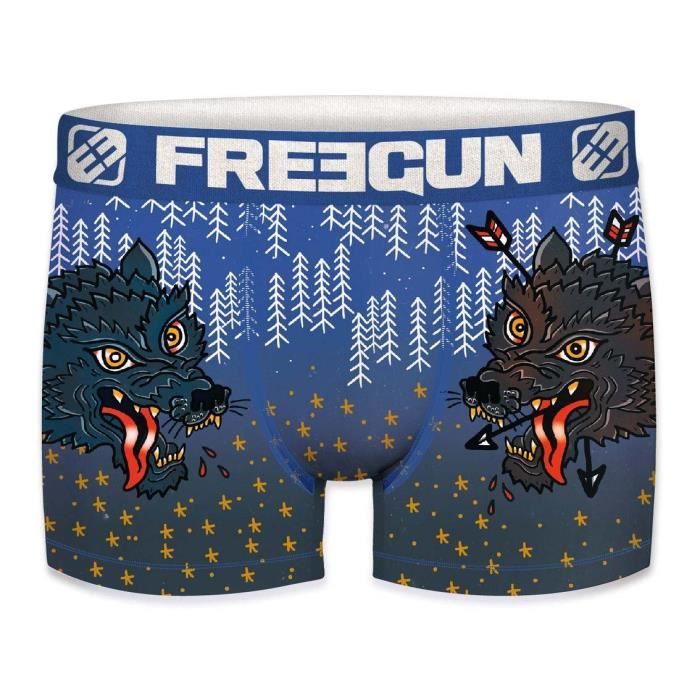 FREEGUN Boxer Homme Loup