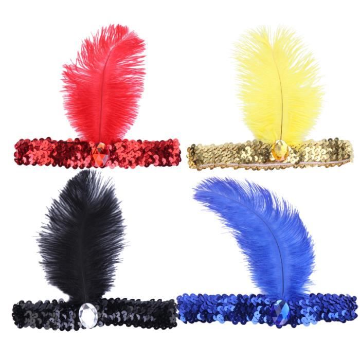 Lot De 6 Extensions Cheveux à Plumes Bohèmes – Clip Facile Pour Carnaval, Halloween, Coiffure Festive Femme
