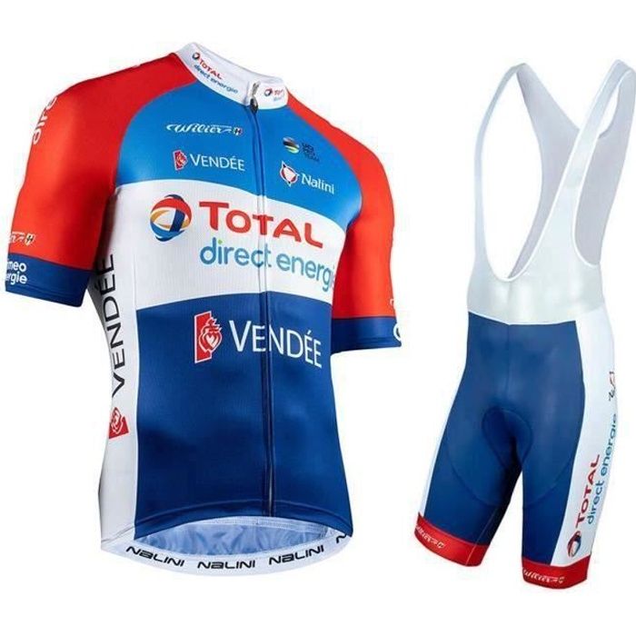 Maillot De Cyclisme New Homme Manches Courtes Été Cuissard à Bretelle