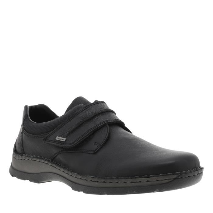Rieker Baskets basses cuir - RIEKER - Mixte - Scratch - Noir