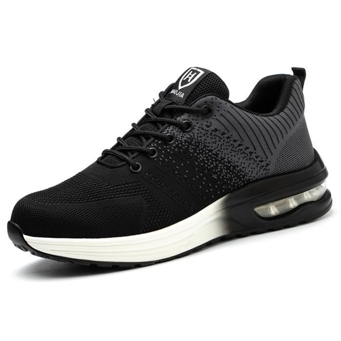 Bottines En Cuir S3 SRC, Embout Acier, Semelle Intérieure Anti
