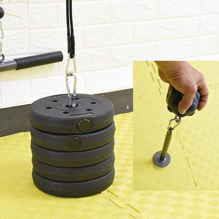 Lot De 4 Supports Muraux MIUONO Pour Plaques De Poids – Charge 150 Kg Par Cheville