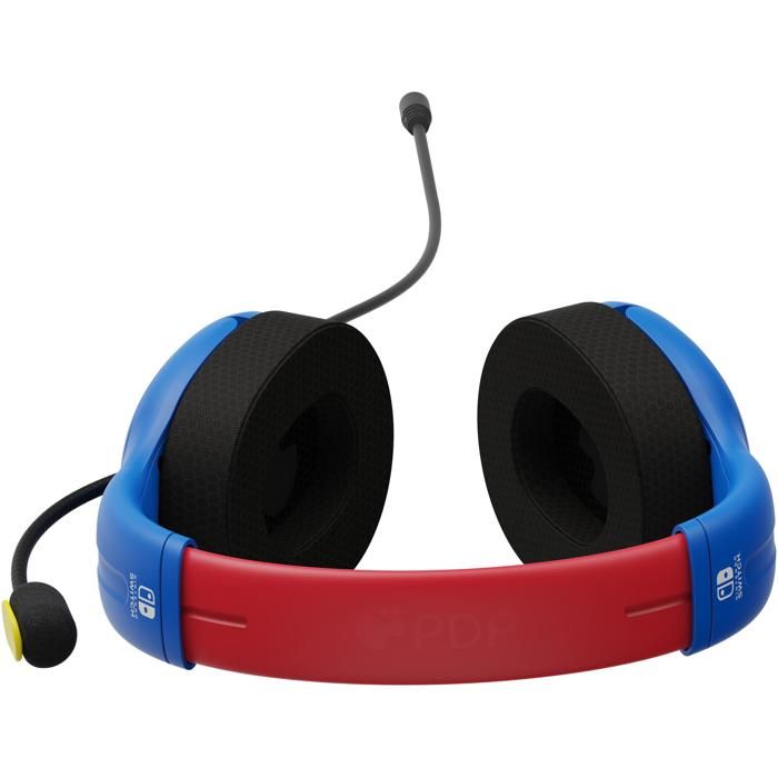 Casque Gaming - PDP - Airlite Super Mario - Léger - Son Puissant - Confort Optimal