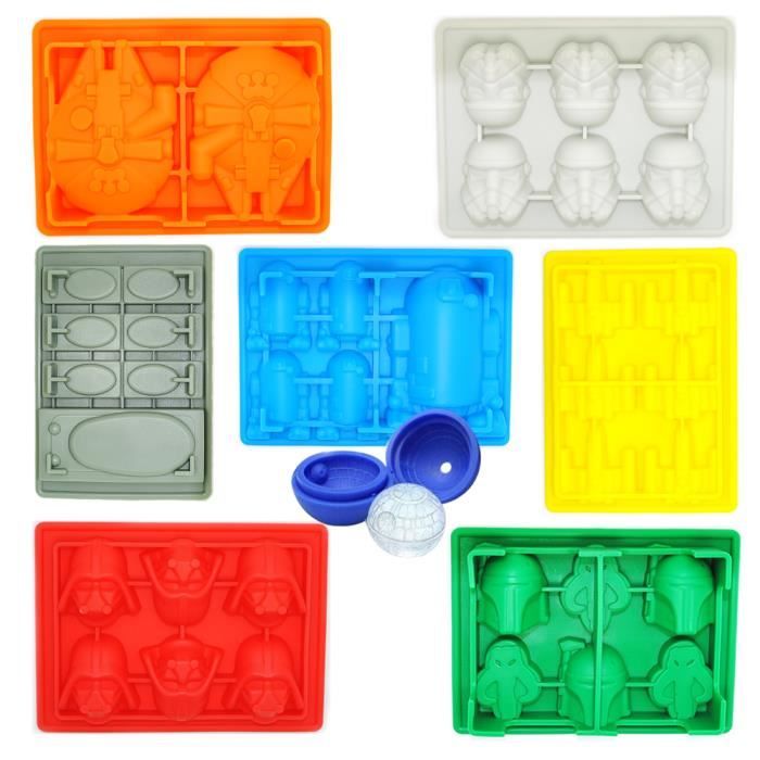 Moule à glaçons en silicone Star Wars Freeze - Étoile de la Mort 3D avec couvercle, sans BPA et étanche, idéal pour les cocktails au whisky (gris) | Leroy Merlin