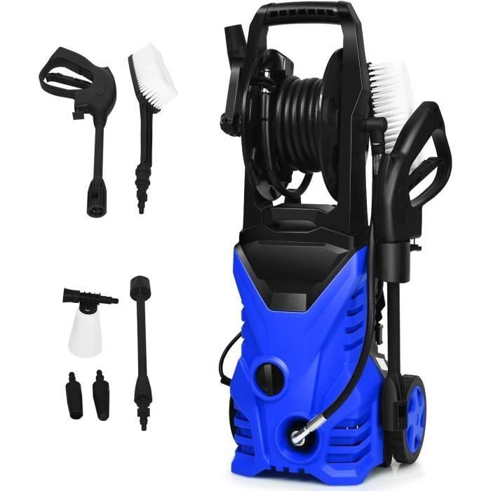 RELAX4LIFE Nettoyeur Haute Pression /Min Câble 5m Nettoyeur IPX 5 Portable à 2 Roues pour JardinVéhicule - vue 2