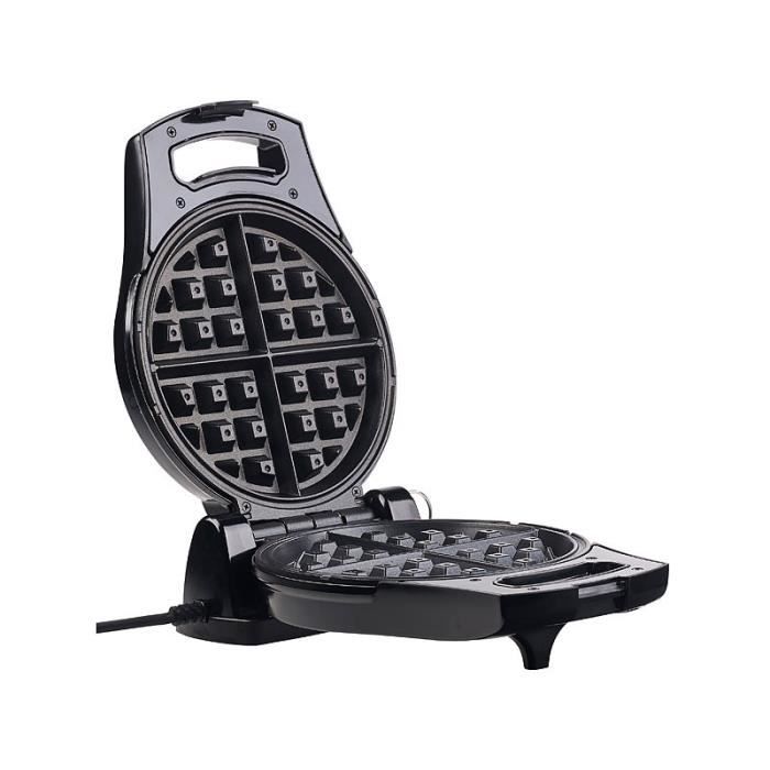 Gaufrier - ROSENSTEIN & SOHNE - Rond pivotant - 875 Watt - 4 gaufres belges - Température réglable